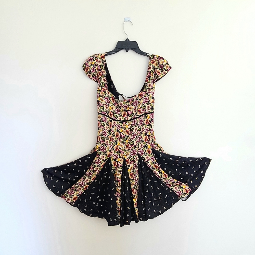 Free People | Ponderosa Pansy Cap Sleeve Corset Mini Dress NWT